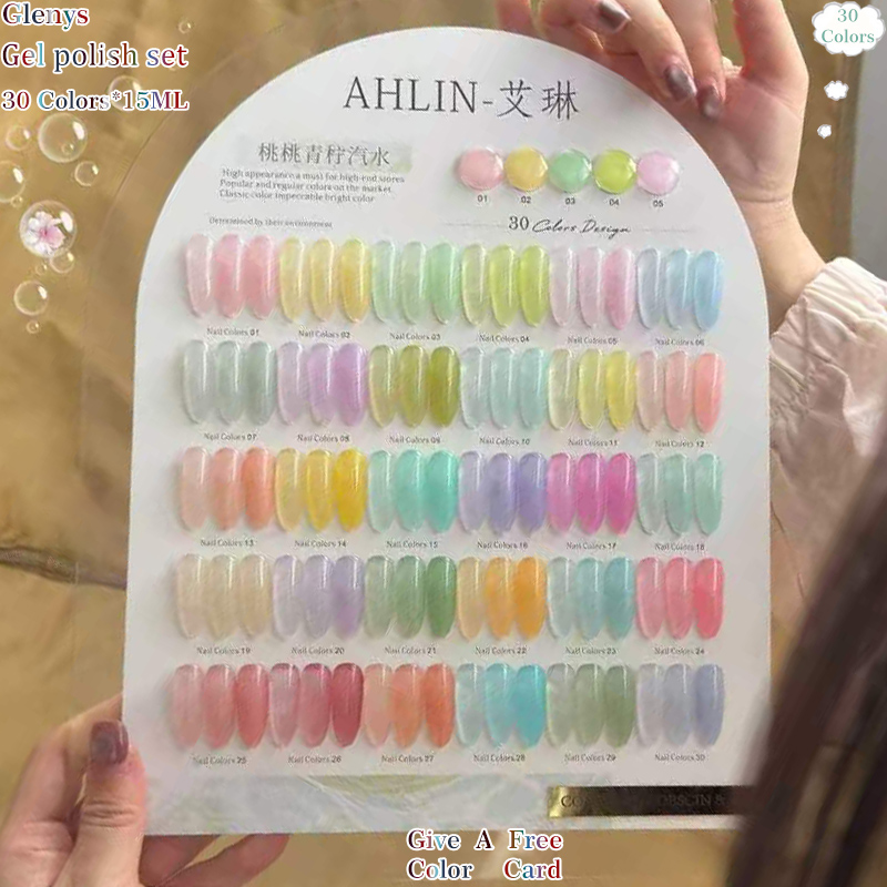 Resin Art Learning - Glenys 30 renkli oje yapıştırıcısı tam