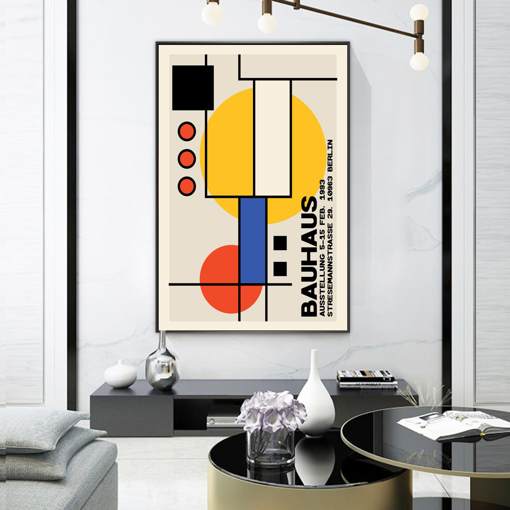 Resin Art Online - Bauhaus Basit Geometrik Çizgiler Ünlü Sanat