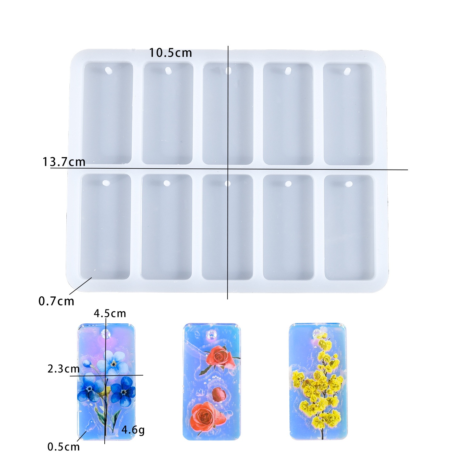 Resin Art Tools - DIY epoksi reçine kalıbı 10 bağlantılı