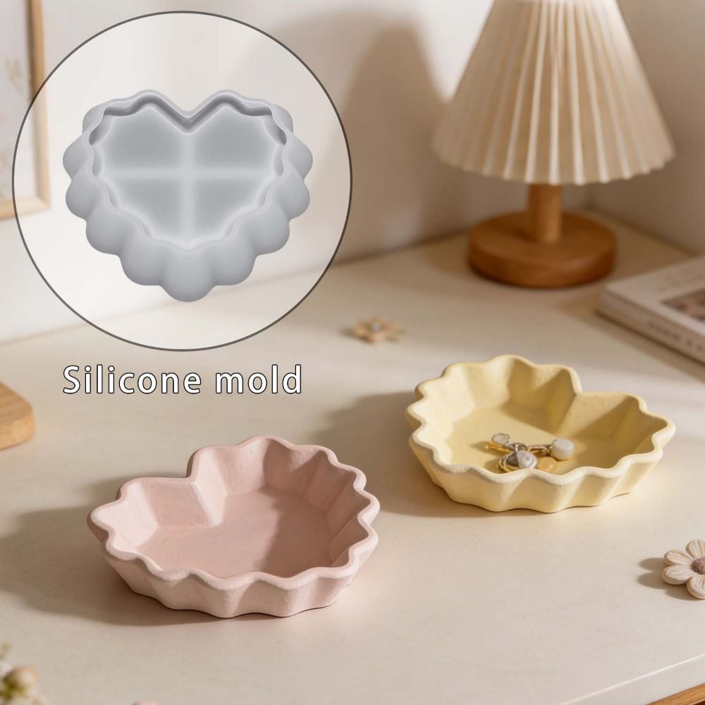 Kalp Şekli Plaka Saklama Kabı  - Resin Art Tools incelemesi ve fiyatı