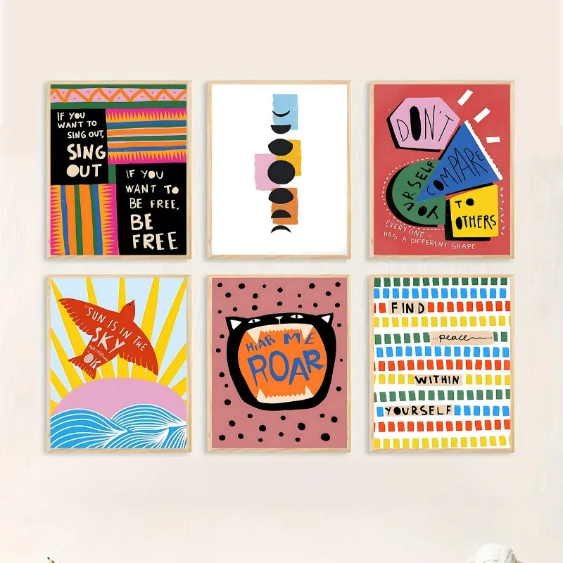 Bohem Tarzı Renkli Poster, Ken - Resin Art Quote incelemesi ve fiyatı