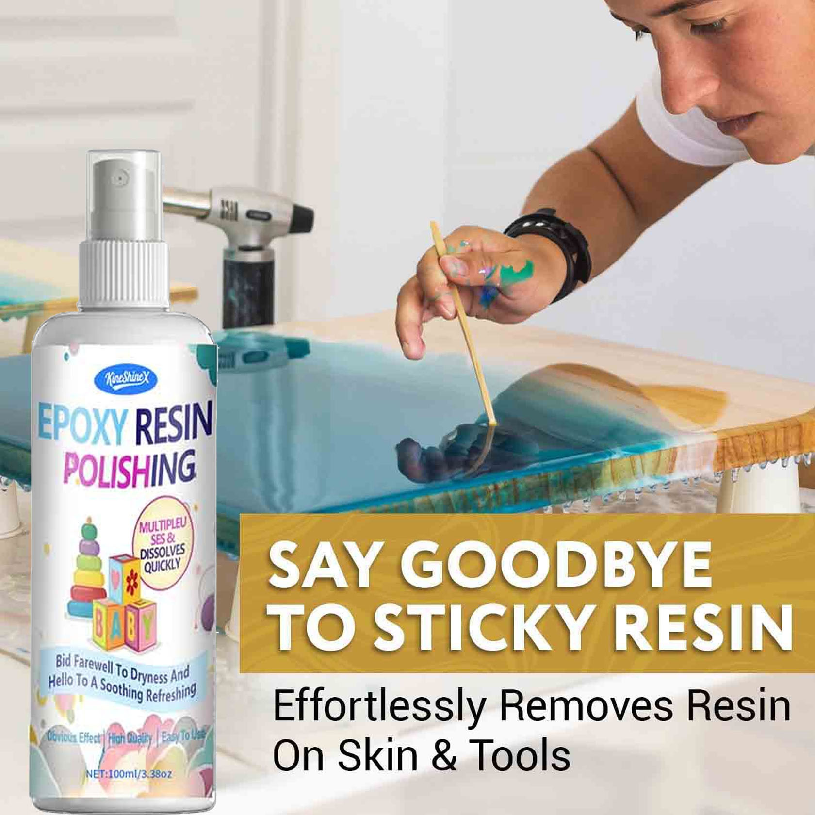 Epoksi Reçine Sökücü ve Parlat - Resin Art Tools incelemesi ve fiyatı